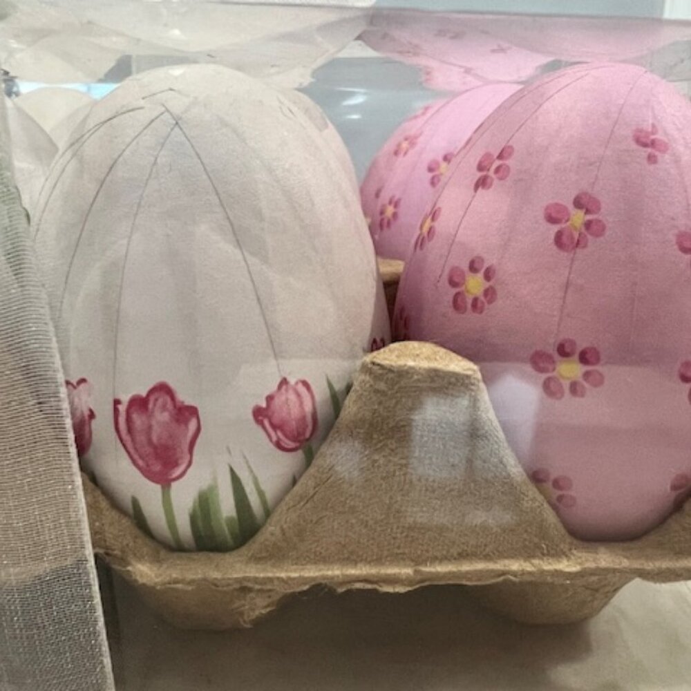Pack of 12 Papier-Mâché Painted Easter Eggs (Size: 2-1/2"H x 2" Dia.) - Picture 6 of 8